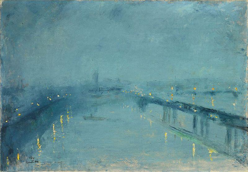 Lesser Ury London in the fog oil painting image